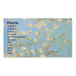 Van Gogh; Blossoming Almond Tree, Vintage Flowers Business Card Templates