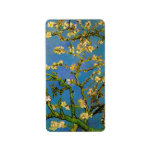Van Gogh; Blossoming Almond Tree, Vintage Flowers Address Labels