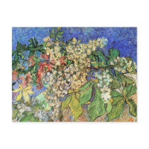 Van Gogh; Blossoming Chestnut Branches Post Card