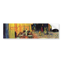 Van Gogh; Cafe Terrace at Night Bumper Stickers