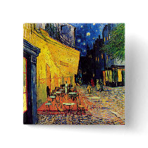Van Gogh Cafe Terrace At Night Button