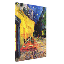 Van Gogh; Cafe Terrace at Night Canvas Print