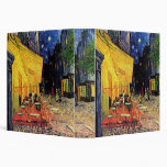 Van Gogh; Cafe Terrace at Night, Vintage Fine Art Vinyl Binder