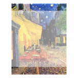 Van Gogh; Cafe Terrace at Night, Vintage Fine Art Letterhead