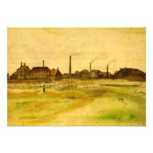 Van Gogh; Coalmine in the Borinage Personalized Announcements