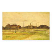 Van Gogh; Coalmine in the Borinage Rectangular Sticker
