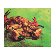 Van Gogh - Crab On Its Back Canvas Print