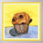 van gogh cupcake muffin poster