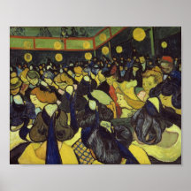 Van Gogh Dance Hall in Arles Fine Vintage Poster