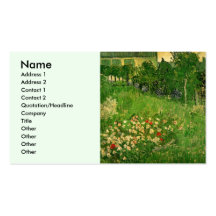 Van Gogh; Daubigny's Garden, Le Jardin de Daubigny Business Card Templates