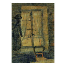 Van Gogh ; Fenêtre dans le restaurant de Bataille Invitations