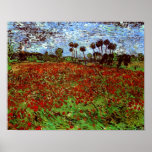 Van Gogh Field with Poppies Fine Art Posters