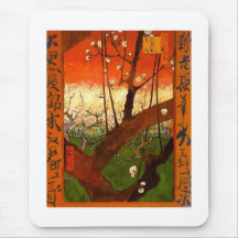 Van Gogh Flowering Plum Tree Fine Art Mousepad