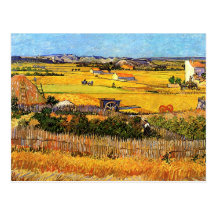 Van Gogh Harvest at La Crau Postcard