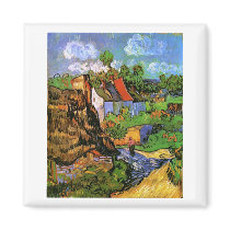 Van Gogh Houses in Auvers Fridge Magnets