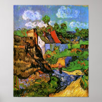 Van Gogh Houses in Auvers Posters