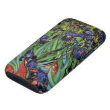 Van Gogh Irises, Vintage Post Impressionism Art iPhone 3 Tough Cover