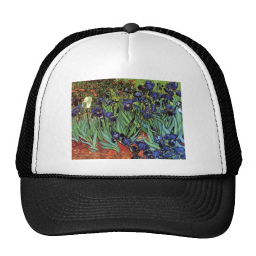 Van Gogh Irises, Vintage Post Impressionism Art Trucker Hat