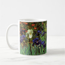 Van Gogh Irises, Vintage Post Impressionism Art Mug