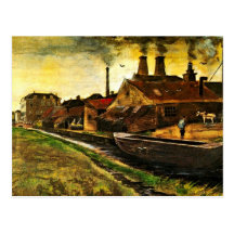 Van Gogh; Iron Mill in The Hague, Vintage Business Postcards