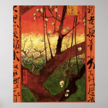 Van Gogh Japanese Flowering Plum Tree, Vintage Art Poster