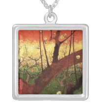 Van Gogh Japonaiserie Flowering Plum Tree Pendant
