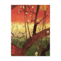 Van Gogh Japonaiserie Flowering Plum Tree Postcard