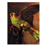 Van Gogh la carte postale verte de perroquet