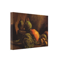 Van Gogh - la vie toujours avec les légumes et le  Toiles Tendues Sur Châssis