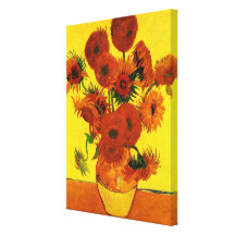 Van Gogh ; La vie toujours : Vase avec 15 tourneso Impressions Sur Toile