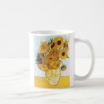 Van Gogh le vase avec 12 tournesols Tasse