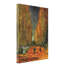Van Gogh; Les Alyscamps (Cemetery), Vintage Art Stretched Canvas Prints