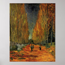 Van Gogh; Les Alyscamps (Cemetery), Vintage Art Print