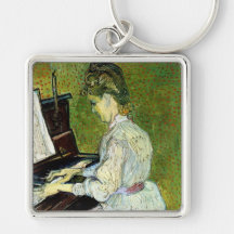 Van Gogh ; Marguerite des prés Gachet au piano, ar Porte-clefs