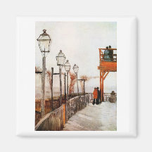 Van Gogh Montmartre (F272) Fine Art Fridge Magnet