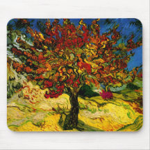 Van Gogh Mulberry Tree Fine Art Mouse Pads