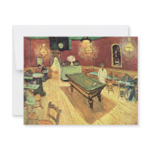Van Gogh; Night Cafe in the Place Lamartine, Arles Announcements
