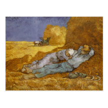 Van Gogh Noon, Rest from Work (Millet) (F686) Post Card