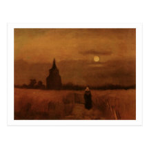 Van Gogh Old Tower in the Fields Post Cards