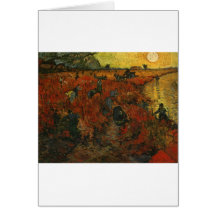 Van Gogh Painting: The Red Vineyard Greeting Card