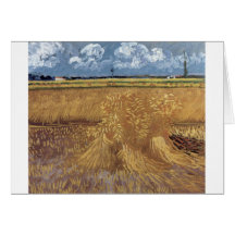 Van Gogh Paintings: Van Gogh Wheat Field Greeting Cards