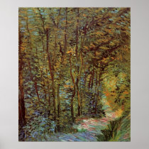 Van Gogh; Path in the Woods Print