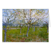 Van Gogh Pink Orchard (F555) Fine Art Card