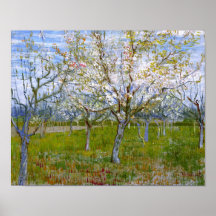Van Gogh Pink Orchard (F555) Fine Art Print