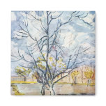 Van Gogh Pink Peach Trees Fridge Magnets