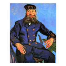 Van Gogh, Portrait of the Postman Joseph Roulin Custom Invitation