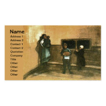 Van Gogh Public Soup Kitchen Fine Art Business Cards