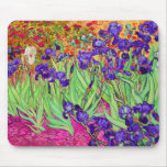 van gogh purple irises mousepads