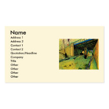 Van Gogh Railway Bridge, Avenue Montmajour, Arles Business Card Template
