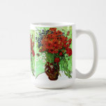 Van Gogh Red Poppies & Daisies Fine Art Coffee Mugs
